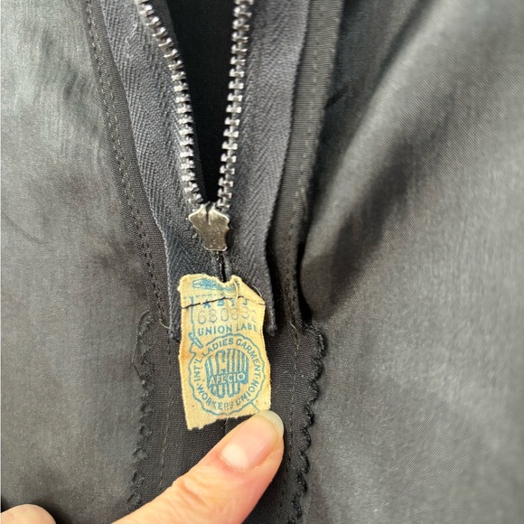 Vintage 1960s Teal Traina Dress Black Mod Unique Collectible Minimal Monochrome - Picture 14 of 16